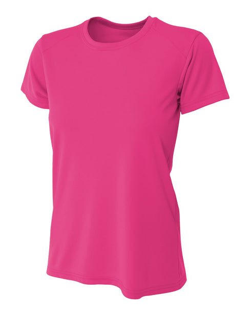 A4 Women's Cooling Performance Crew, Sizes 2XL-4XL (NW3201), Color 'Fuchsia'